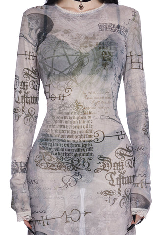 Simple Tricks Mesh Maxi Dress