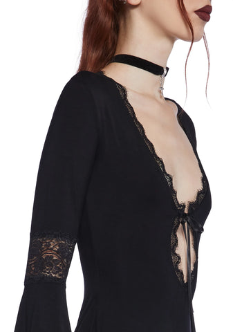 Whispering Wind Romper - Black