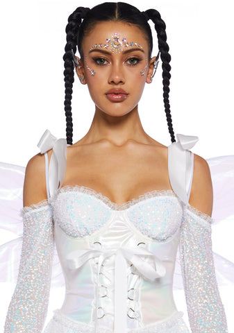 Cyber Fairy Costume Set - White
