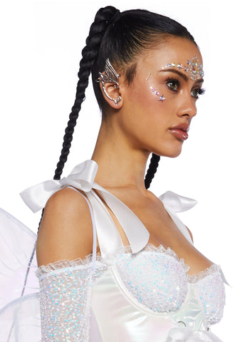 Cyber Fairy Costume Set - White