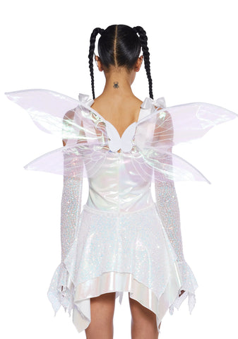 Cyber Fairy Costume Set - White