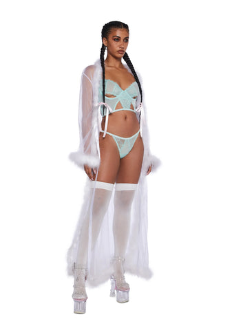 Midnight Entanglements Lingerie Set - Sage