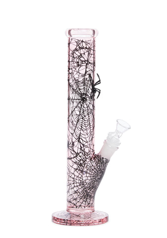 Web Obsessed Glass Bong