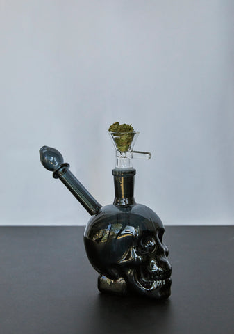 Let's Rot Skull Bong - Black