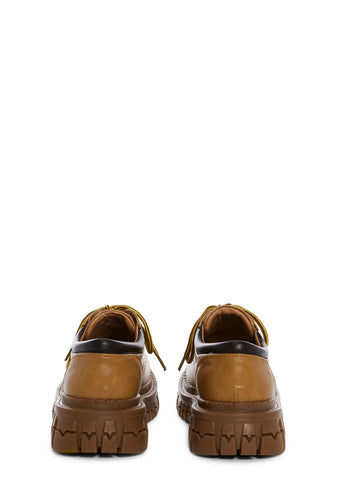Teen Craft Oxford Shoes - Light Brown