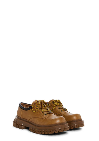 Teen Craft Oxford Shoes - Light Brown