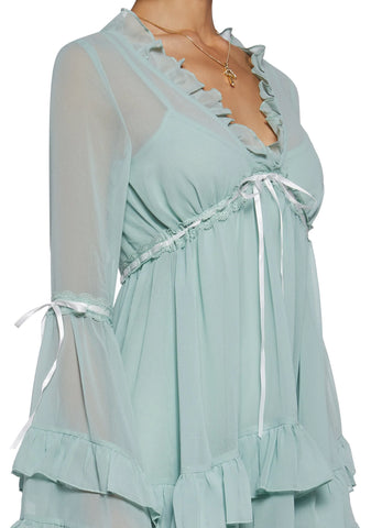 Real Divinity Mini Dress - Light Green