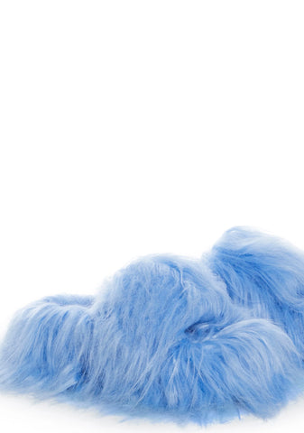 Case Of The Grumpies Fuzzy Slides - Blue