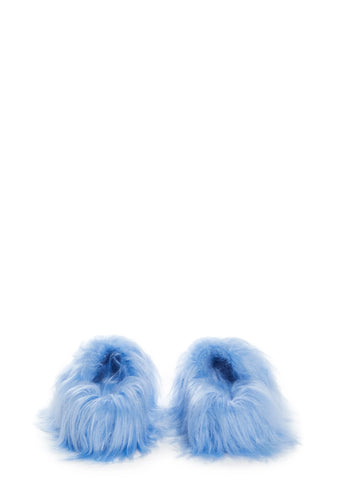 Case Of The Grumpies Fuzzy Slides - Blue
