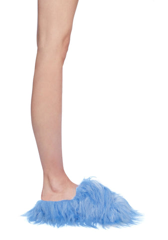 Case Of The Grumpies Fuzzy Slides - Blue