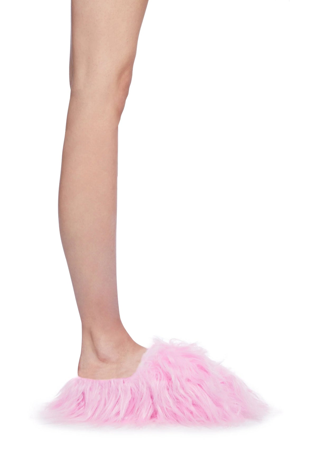 Case Of The Grumpies Fuzzy Slides - Light Pink