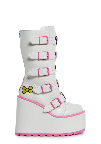 X Sanrio Dune Platform Boots - My Melody