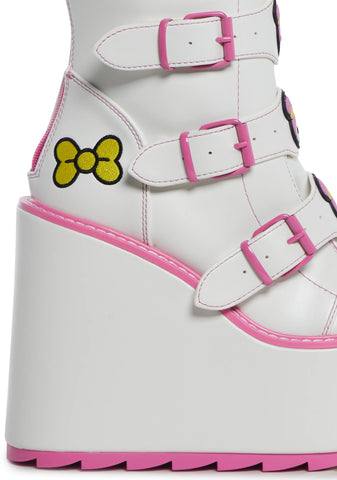 X Sanrio Dune Platform Boots - My Melody