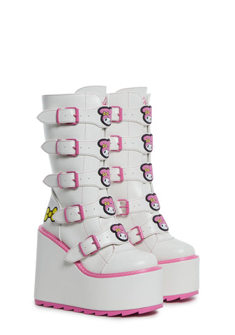 X Sanrio Dune Platform Boots - My Melody