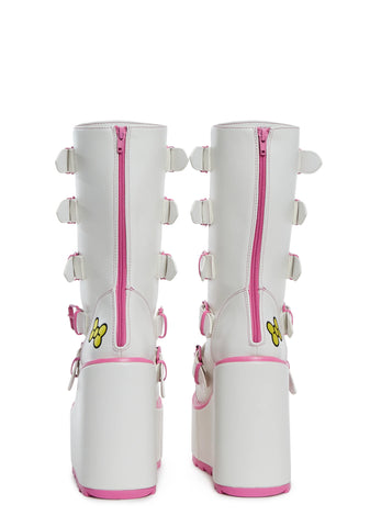 X Sanrio Dune Platform Boots - My Melody