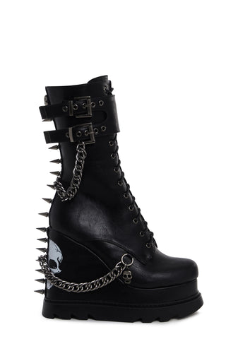 She’s Dangerous Platform Ankle Boots