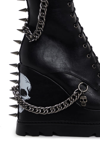 She’s Dangerous Platform Ankle Boots