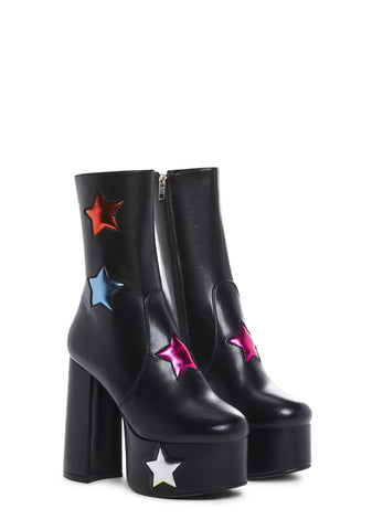 Star Girl Platform Boots