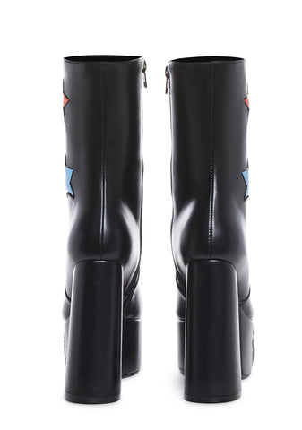 Star Girl Platform Boots