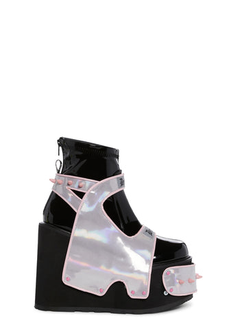 Transformer-808 Platform Knee High Boots