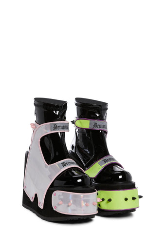 Transformer-808 Platform Knee High Boots