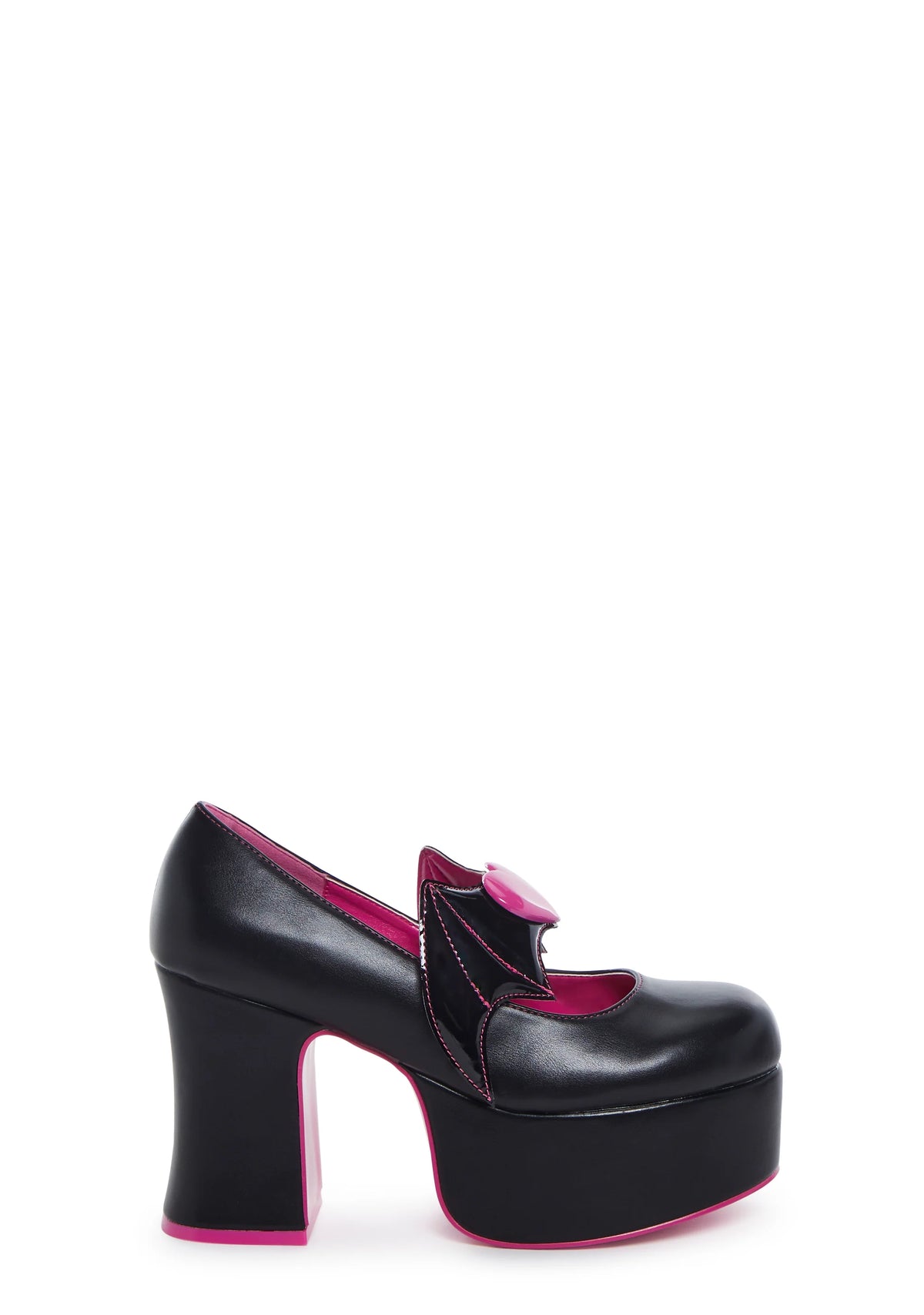 X Monster High Deelite Draculaura Platform Mary Janes - Black/Pink