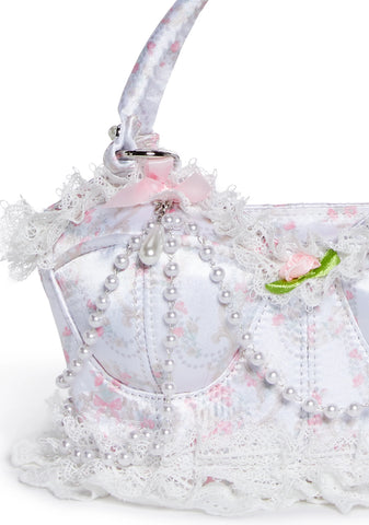 Debutante Bustier Handbag - Floral
