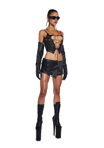 Superstar Mini Skirt - Black