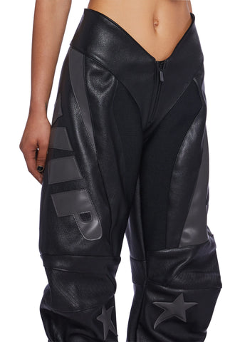 Fame Moto Pants - Black