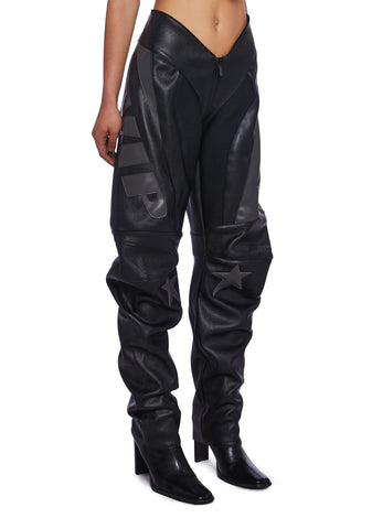 Fame Moto Pants - Black