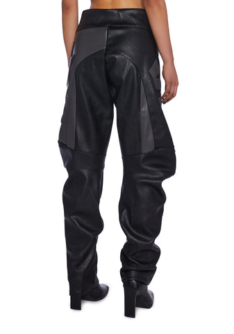 Fame Moto Pants - Black