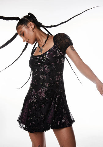 Defiant Love Mini Dress - Purple