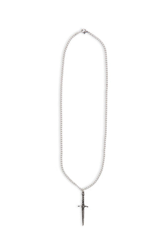 Hand Of Macbeth Dagger Pendant Necklace