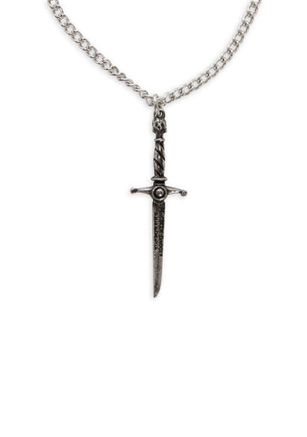 Hand Of Macbeth Dagger Pendant Necklace
