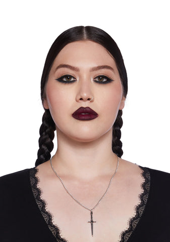 Hand Of Macbeth Dagger Pendant Necklace