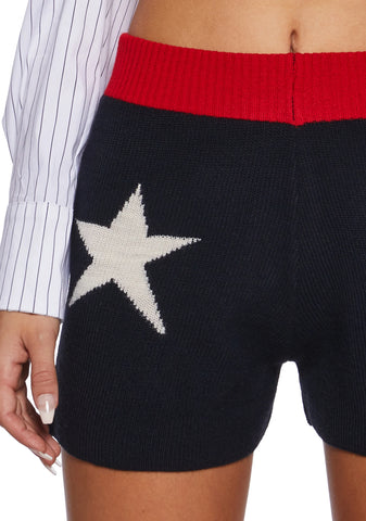 Liquorice Knit Shorts