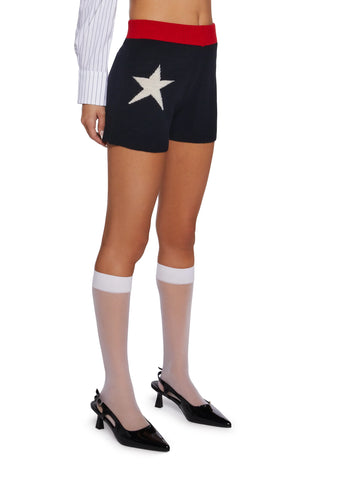 Liquorice Knit Shorts