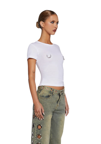 Pierced Short Sleeve Tee