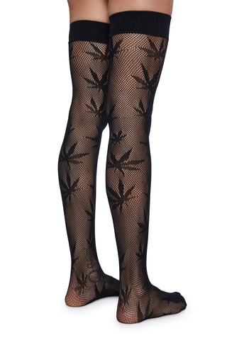 Leaf Lover Thigh High Tights