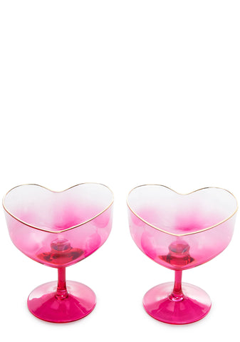 Sweetheart Martini Glass Set