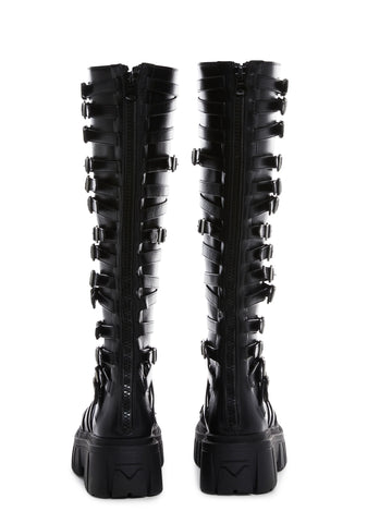 Modulation Knee High Boots