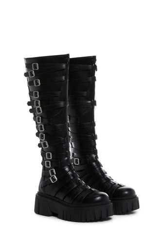 Modulation Knee High Boots