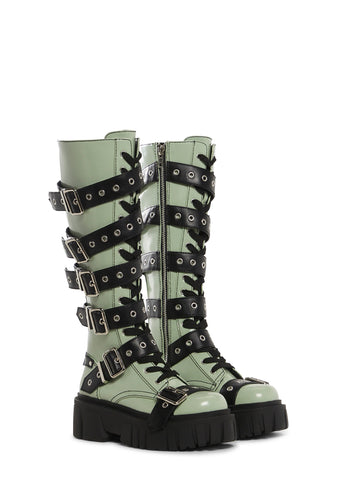 Artistic Anarchist Buckle Boots