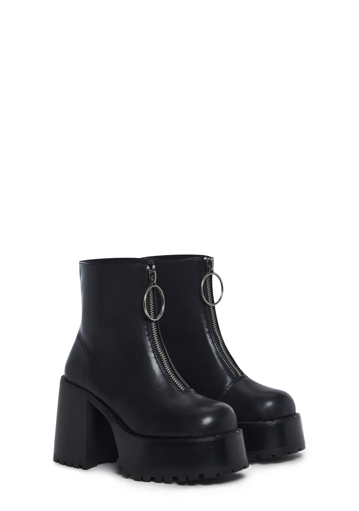 Detention Hall Platform Boots - Black