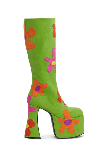 Retro Party Platform Boots