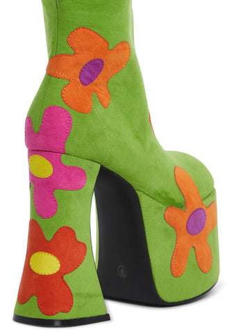 Retro Party Platform Boots