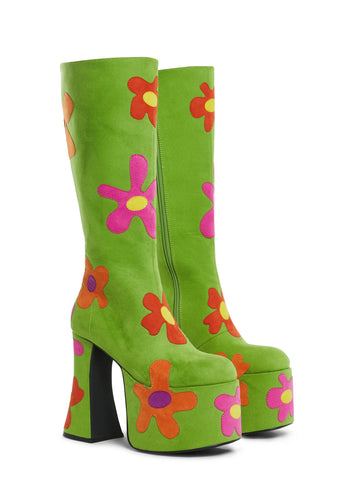 Retro Party Platform Boots