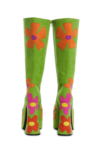 Retro Party Platform Boots