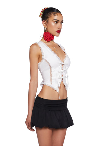 Riviera Radiance Lace Vest