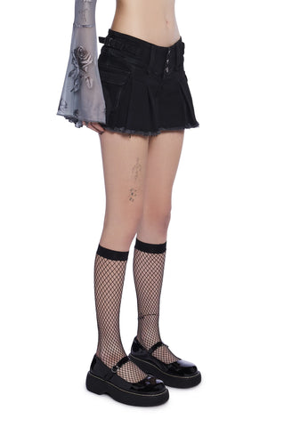 Break The Rules Pleated Cargo Mini Skirt